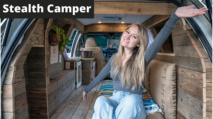 MINIVAN CAMPER CONVERSION | Van Tour of Minivan Converted to Unique Tiny Home