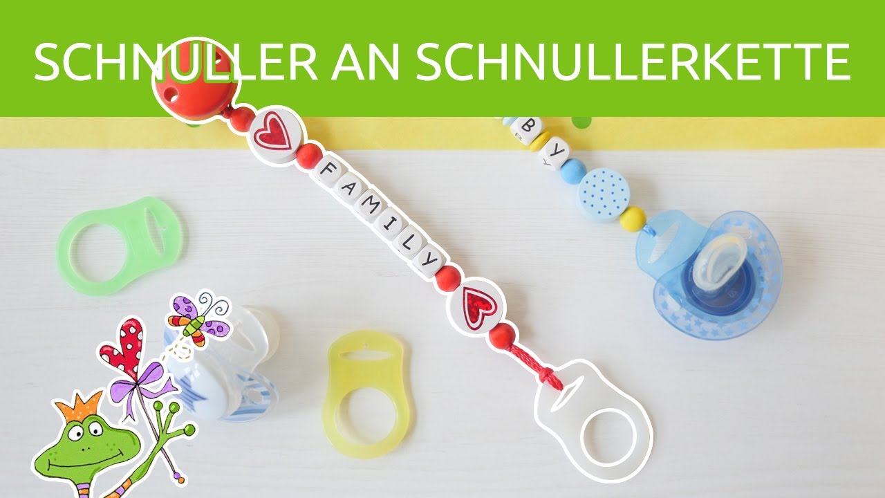 Anleitung: Schnuller an Schnullerkette