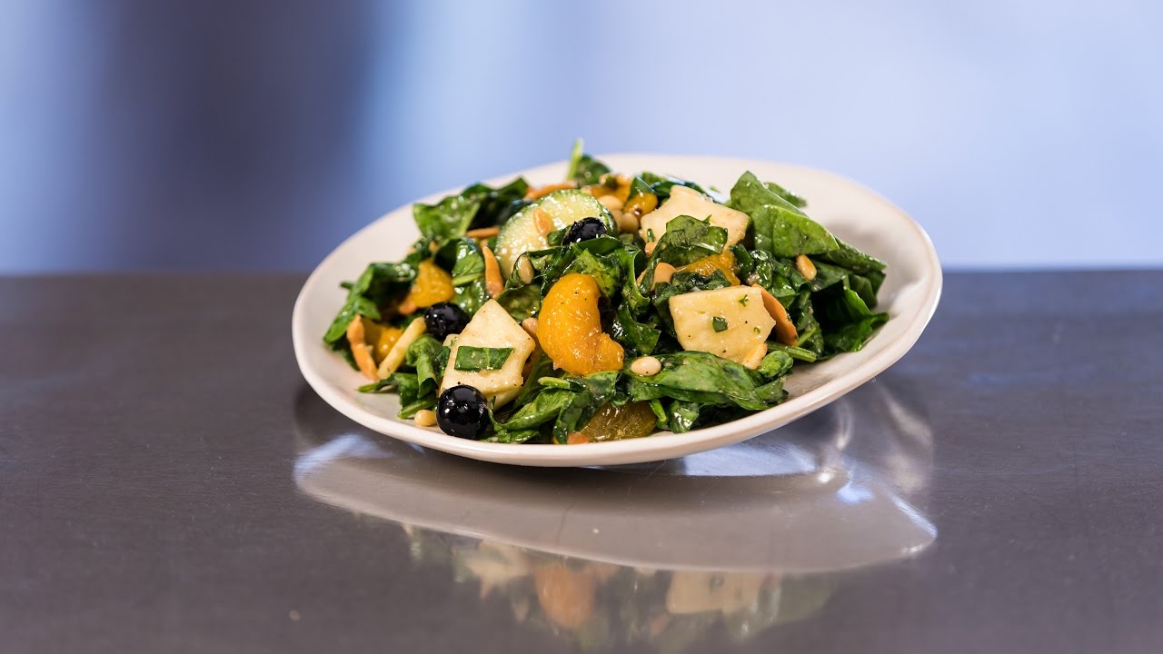 Fruit and Nut Spinach Salad YouTube