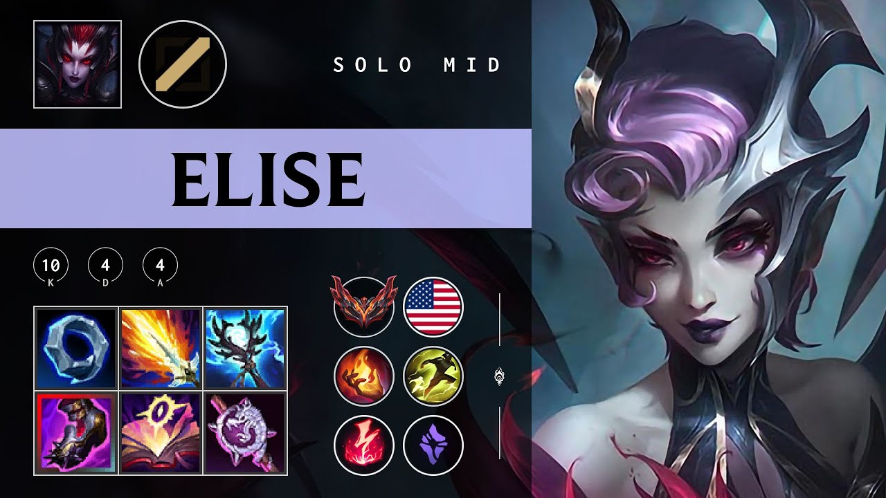 Elise Mid vs Diana - NA Grandmaster Patch 25.24