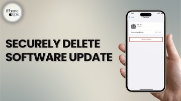 How to Securely Delete Software Update on iPhone and iPad