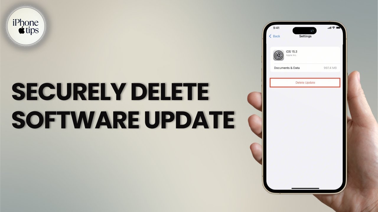 How to Securely Delete Software Update on iPhone and iPad - YouTube