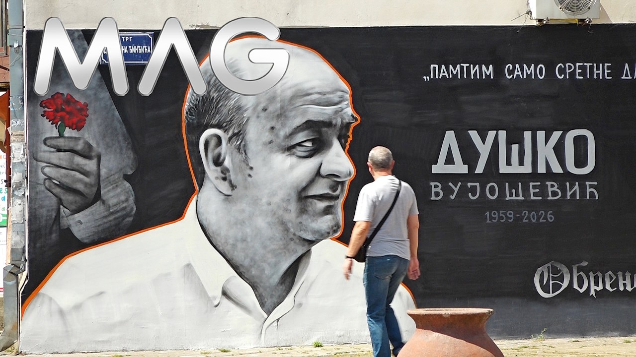 MURAL POSVEĆEN DUŠKU VUJOŠEVIĆU U OBRENOVCU