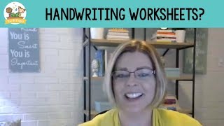 Handwriting Worksheets for Preschool?