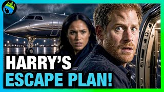 Prince Harry Flees Meghan Markle In Secret Flight Back To America?