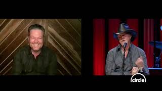 Blake Shelton Heckles Trace Adkins on the Opry's Saturday Night Broadcast