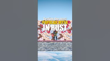 TESTING MOST POPULAR MYTH IN RUST #rusttok #rust