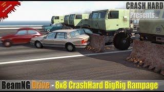 BeamNG Drive - 8x8 CrashHard BigRig Rampage