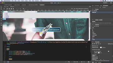 Create Nav Bar with HTML and CSS using Dreamweaver