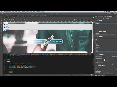 Video: Hvordan tilføjer jeg en menulinje i Dreamweaver?