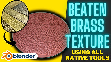 Creating a 3D Printable Beaten Brass Texture