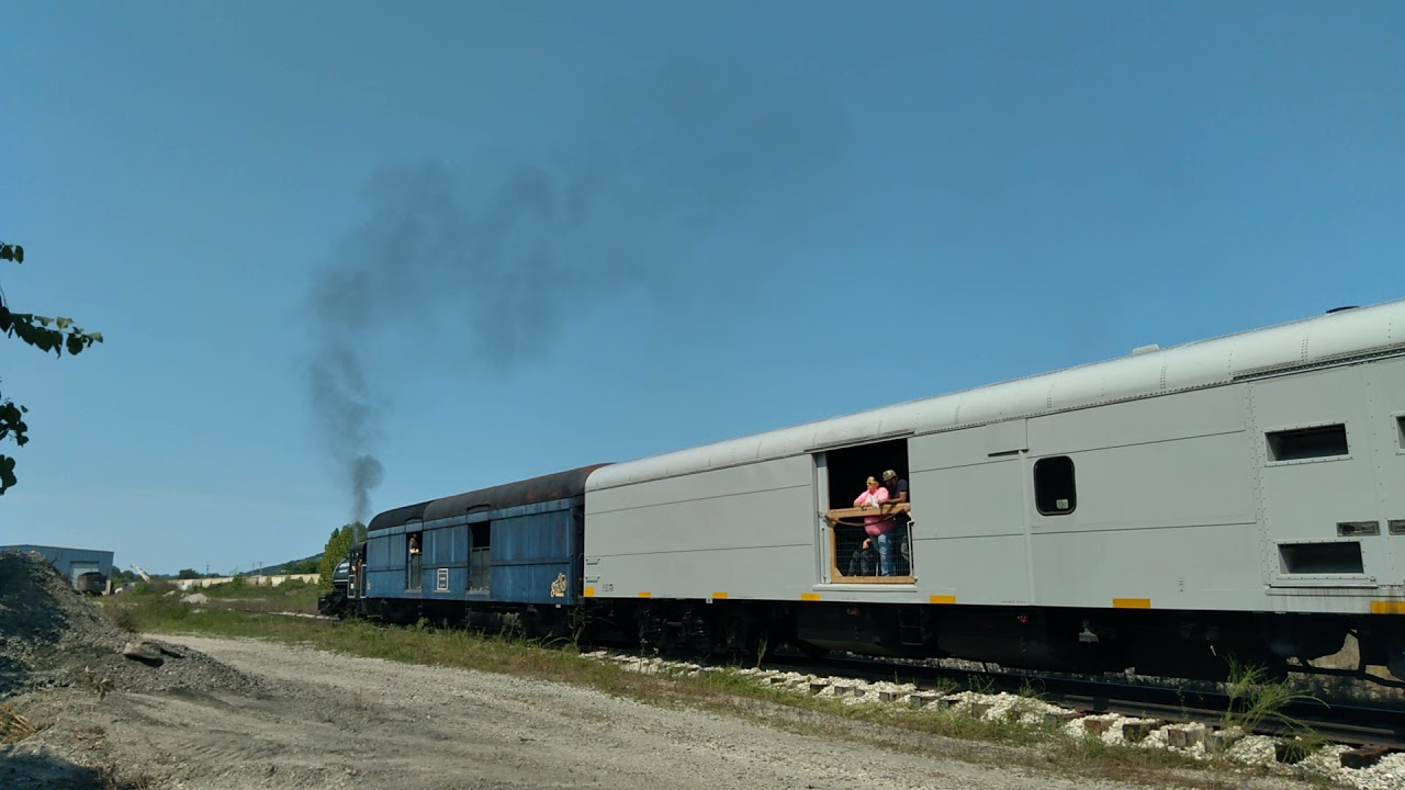 Lehigh Valley Coal CO Steam engine pushes a small passenger special w/ Seaboard Railfan