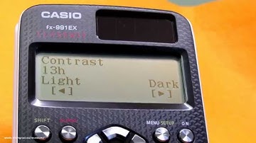 Casio calculator fx-991EX hidden diagnostic test mode functions