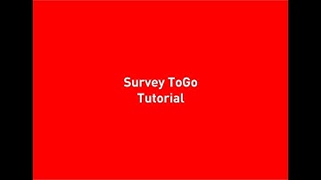 SurveyToGo Tutorial