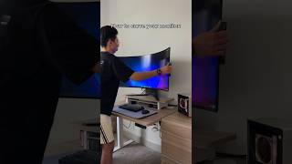 How to CURVE your monitor #kpop #fyp