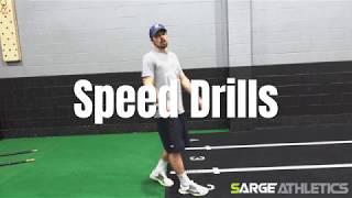 Athlete Speed Drill (Part 13) *Linear Jump Back to Sprint*