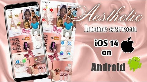 iOS 14 ON ANDROID😍| How to CUSTOMIZE the MOST AESTHETIC iOS 14 HOME SCREEN LAYOUT ON ANDROID Phone.