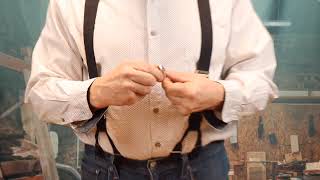 Button On Clips - New Mens Suspenders