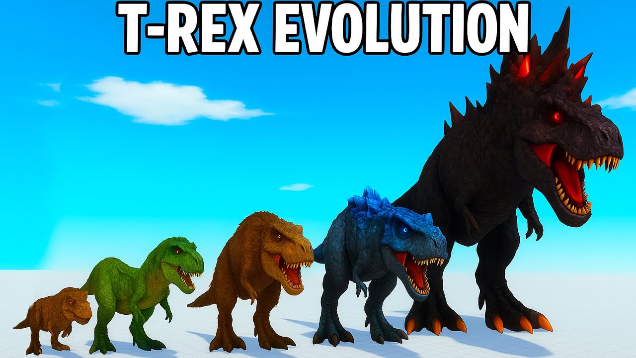 T-REX EVOLUTION BATTLE Level CHALLENGE - Animal Revolt Battle Simulator