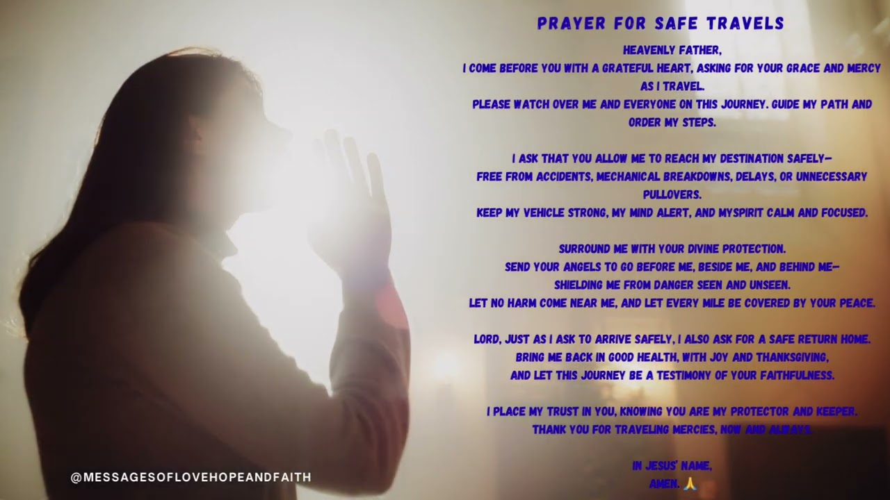 A Prayer for Safe Travel 