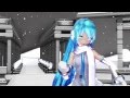 【MMD】Tda式照れミク・デフォ服改さんで【Winter Alice】