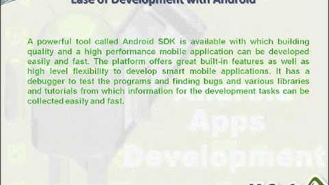 Reasons for Popularity of Android Application Development