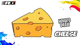 كيفية رسم الجبن خطوة بخطوة