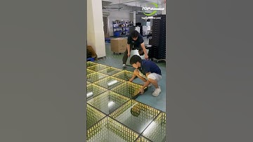 Quick sparkle! Your 3D LED dance floor lights up in a flash! ⚡ #shorts #LEDDanceFloor