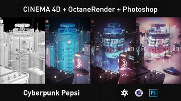 Cyberpunk Pepsi (CINEMA 4D & octane render & Cyberpunk & C4D & Cyberpunk & Photoshop)