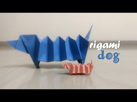 Origami Dog - How to make an Origami Dachshund Dog
