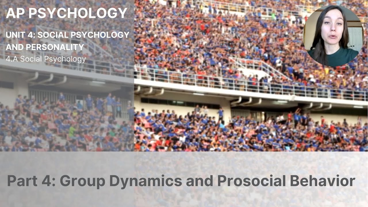 Unit 4A Part 4 Group Dynamics and Prosocial Behavior
