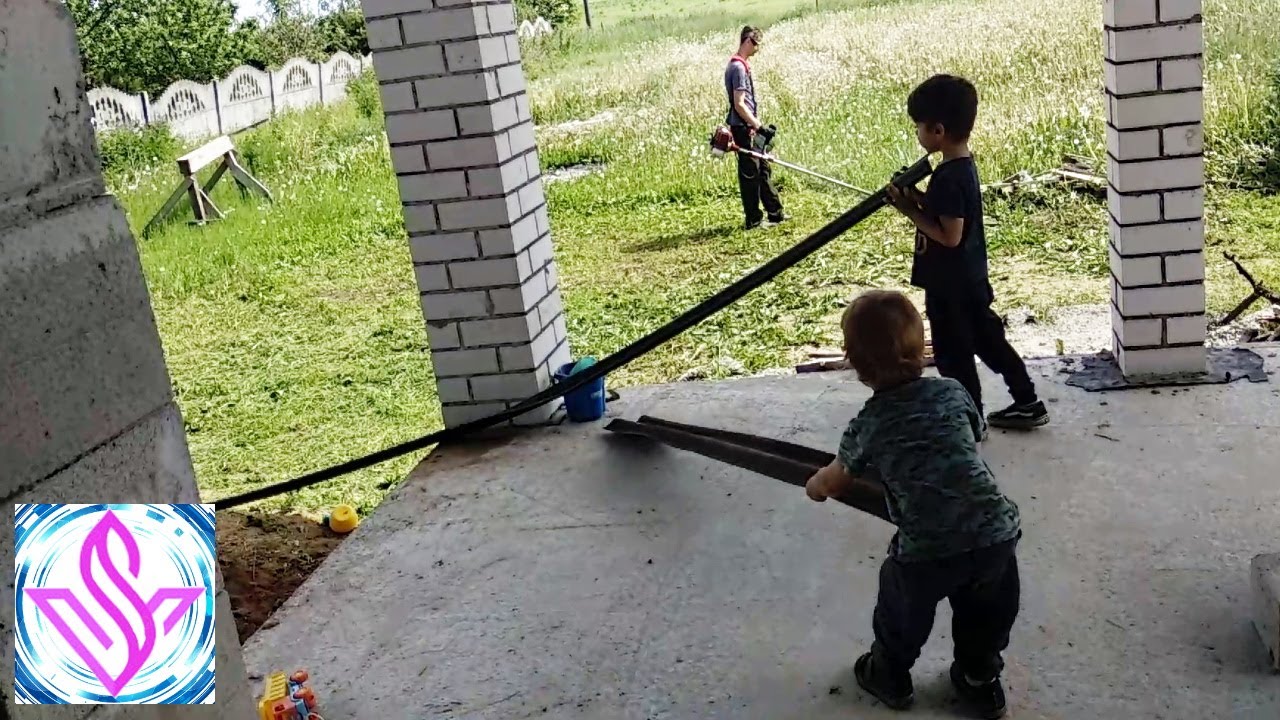 Приехали на участок покосить траву и собрать листики на чай. - YouTube