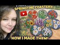 Handmade Springtime Coasters 🌼 So Pretty &amp; Simple!