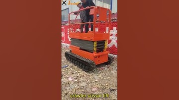 8m 10m 16m 4-12M small hydraulic mobile aerial platform motorized track crawler scissor lift