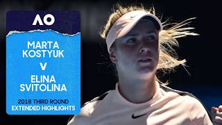 Marta Kostyuk V Elina Svitolina Extended Highlights  2018 Australian Open Third Round
