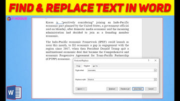 Shortcut key to find and replace text in ms word | F HOQUE |