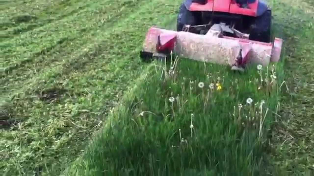Kubota 3680  with trimax flail mower