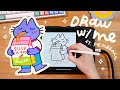 draw with me!! 🎨✨ how i use procreate (brushes + process)