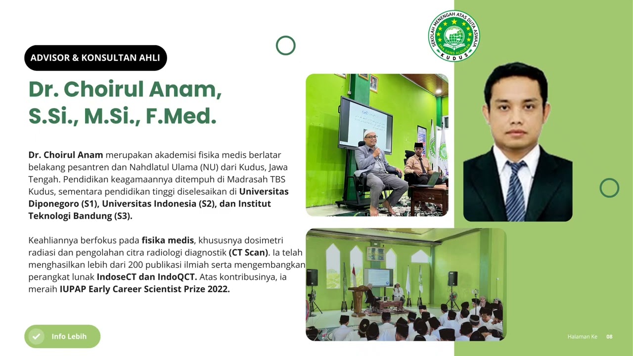 PROFIL SMA SAINQU (SAINS ALQURAN DUTA ASWAJA KUDUS) l PONDOK PESANTREN DUTA ASWAJA KUDUS 