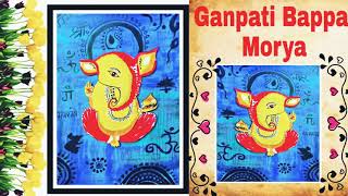 #ganeshChaturthi #festivals #ganesha  Ganpati Bappa Morya/Ganesh Chaturthi Special/Acrylic Painting screenshot 5