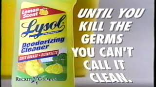 1998 Lysol Lemon Scent Cleaner Commercial