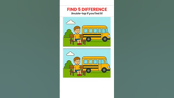 Can You Find 5 Differences? 😵 #SpotTheDifference #FindTheDifference #5Differences #ShortsChallenge
