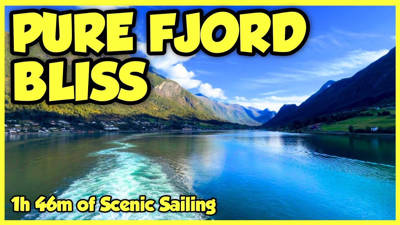 1h 45m of relaxing scenic sailing the Norwegian Fjords - Olden Sail Away