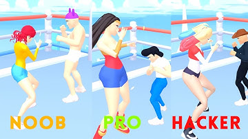 Noob Vs Pro Vs Hacker - Girls Attack All Levels Gameplay (IOS, Android)