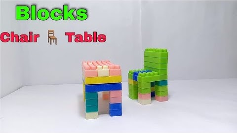 Blocks Chair Table | Blocks Game | Building Blocks | blocks toys |