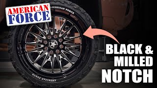 American Force NOTCH in Black & Milled 26X16
