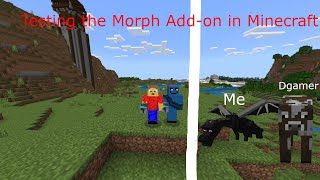 Testing The Morph Add-On in Minecraft