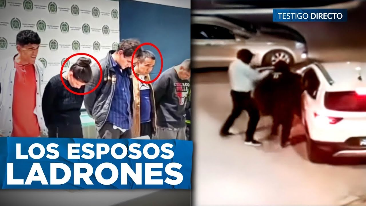 ¡⁣Así Cayó la Pareja de ESPOSOS Líderes de la Banda de LADRONES DE AUTOS Más Peligrosa de Colombia!