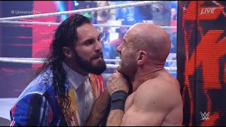 SETH ROLLINS ATTACKS CESARO!!! ROMAN REIGNS RETAINS UNIVERSAL CHAMPION!!! WWE WRESTLEMANIA BACKLASH