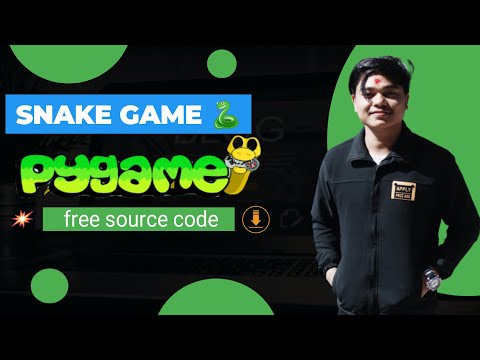 Code a Snake Game with Python and Pygame 🐍 - Tutorial || free source code || python  for beginners